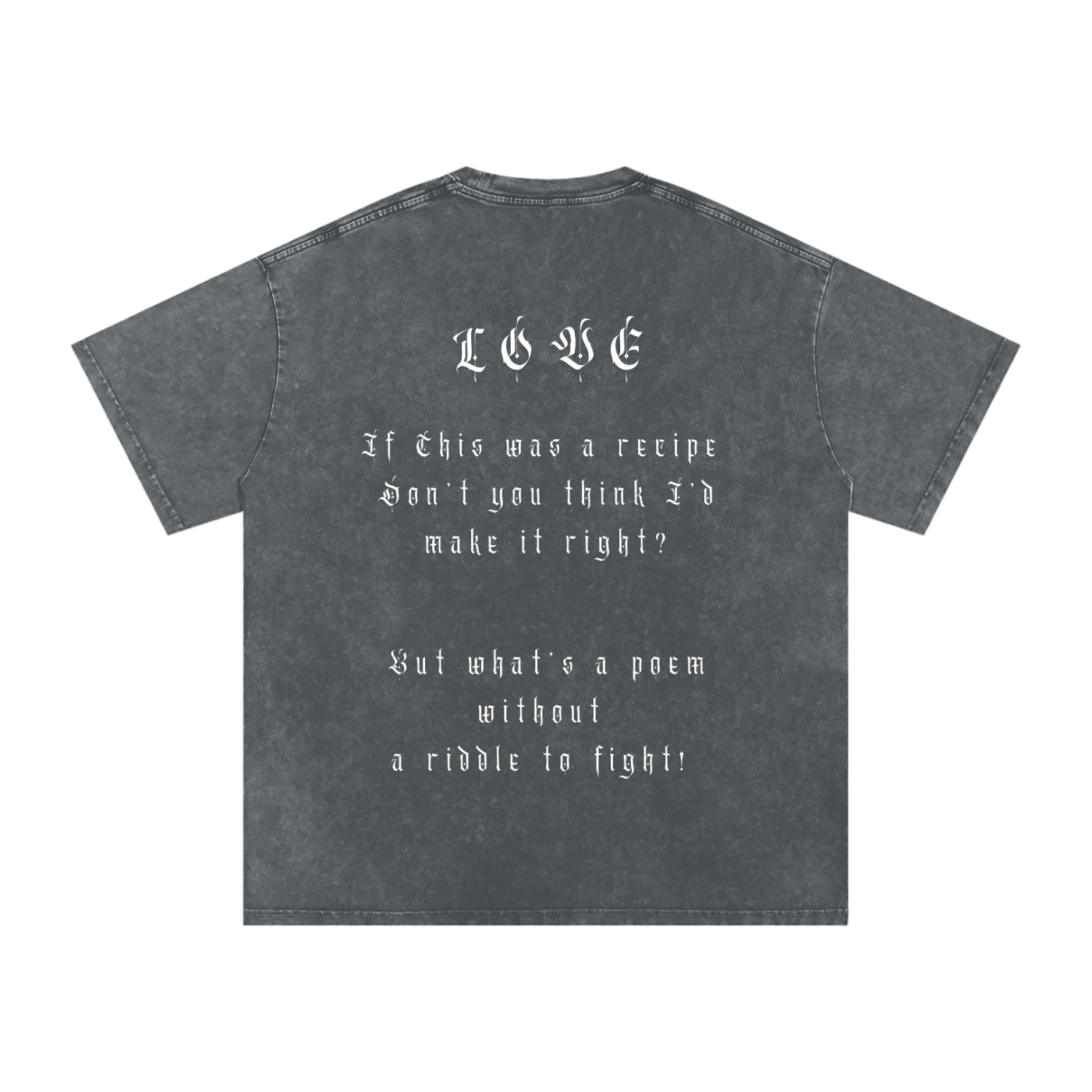 Snow Washed Oversized Cotton T-Shirt